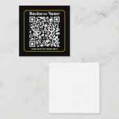 Creëer een direct scanbare QR-code voor bedrijven Notitiekaartje (Voorkant / Achterkant)