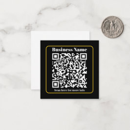 Creëer een direct scanbare QR-code voor bedrijven Notitiekaartje