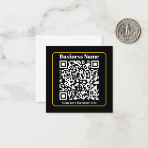 Creëer een direct scanbare QR-code voor bedrijven Notitiekaartje