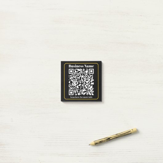 Creëer een direct scanbare QR-code voor bedrijven Post-it® Notes (Op bureau)