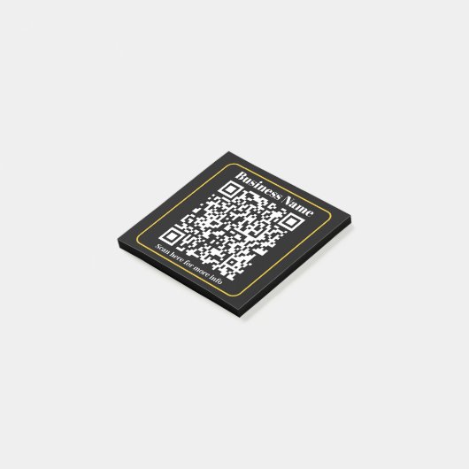 Creëer een direct scanbare QR-code voor bedrijven Post-it® Notes (Schuin)