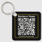Creëer een direct scanbare QR-code voor bedrijven Sleutelhanger (Voorkant)