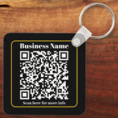Creëer een direct scanbare QR-code voor bedrijven Sleutelhanger (Achterkant)