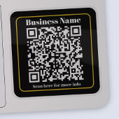 Creëer een direct scanbare QR-code voor bedrijven Sticker