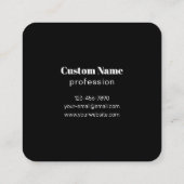 Creëer een direct scanbare QR-code voor bedrijven Vierkante Visitekaartje (Achterkant)