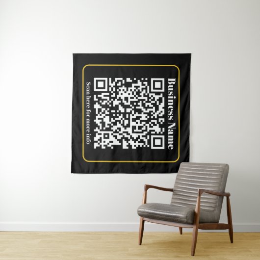 Creëer een direct scanbare QR-code voor bedrijven Wandkleed (In Situ (horizontaal))