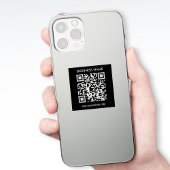 Creëer een doorzichtige (of ondoorzichtige) QR-cod Sticker