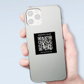 Creëer een doorzichtige (of ondoorzichtige) QR-cod Sticker