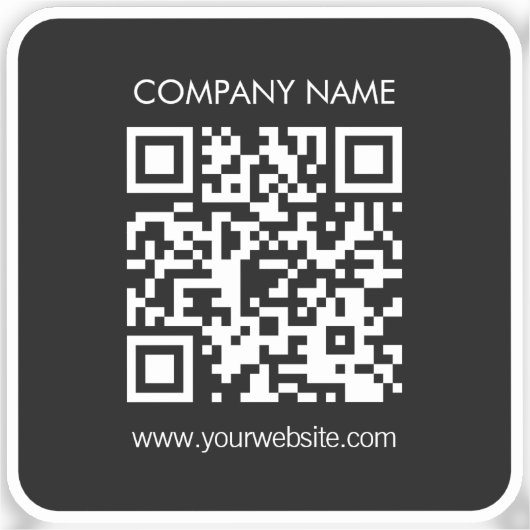 Creëer een doorzichtige waterdichte QR-code onmidd Sticker (Voorkant)