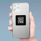 Creëer een doorzichtige waterdichte QR-code onmidd Sticker
