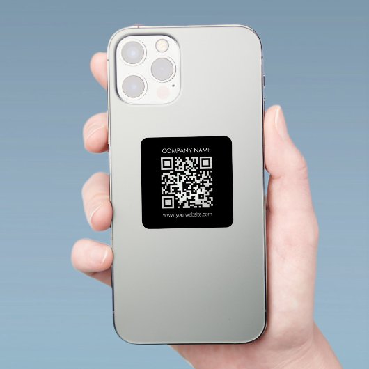 Creëer een doorzichtige waterdichte QR-code onmidd Sticker