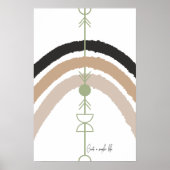 Creëer een eenvoudiger leven - Abstracte Boog Poster (Voorkant)