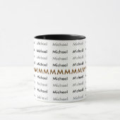creëer een elegant naampatroon mok (Midden)