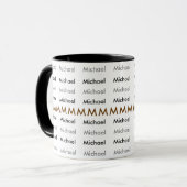 creëer een elegant naampatroon mok (Voorkant links)
