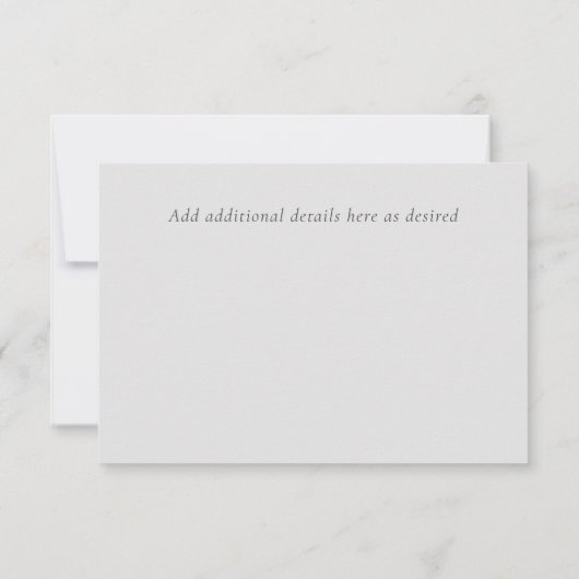 Creëer een Elegant Verloving Foto opslaan Datum (Achterkant)