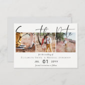 Creëer een Elegant Verloving Foto opslaan Datum (Voorkant / Achterkant)