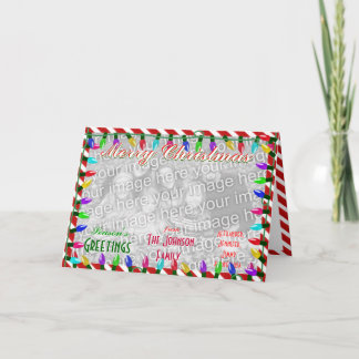 Creëer een Foto van de Familie van Kerstmis van de Feestdagen Kaart