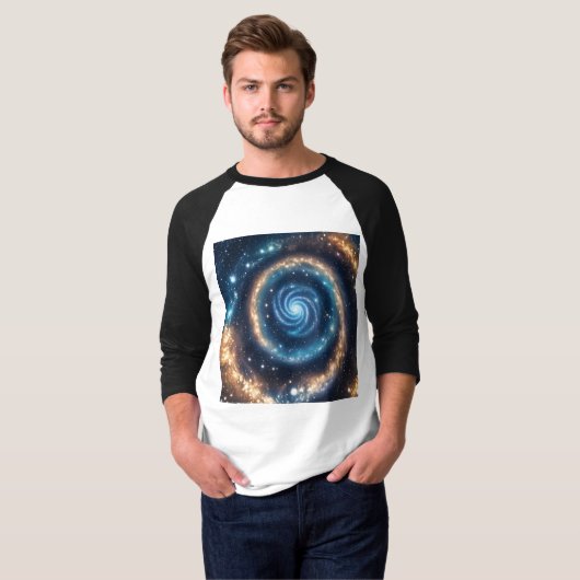 Creëer een galaxy-thema T-shirt ontwerp (Voorkant volledig)