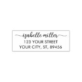 Creëer een gepersonaliseerd elegant naam retouradr  zelfinktende stempel (Design)