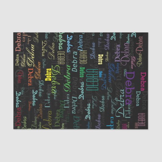 creëer Een gepersonaliseerde en kleurrijke Tissuepapier (Voorkant)