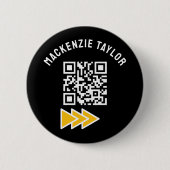 Creëer een gepersonaliseerde QR-code Ronde Button 5,7 Cm (Voorkant)