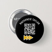 Creëer een gepersonaliseerde QR-code Ronde Button 5,7 Cm (Voorkant /achterkant)