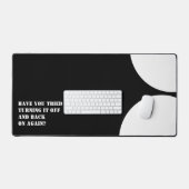 Creëer Een grappig gezegde gepersonaliseerd Bureaumat (Keyboard & Muis)
