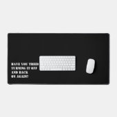 Creëer Een grappig gezegde gepersonaliseerd Bureaumat (Keyboard & Muis)