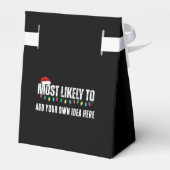 😂Creëer een grappige waarschijnlijk citaat kerst Bedankdoosjes (Achterkant)