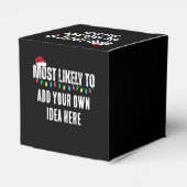 😂Creëer een grappige waarschijnlijk citaat kerst Bedankdoosjes (Achterkant)