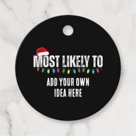 😂Creëer een grappige waarschijnlijk citaat kerst Bedankjes Labels