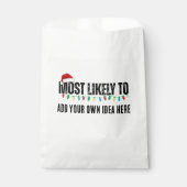 😂Creëer een grappige waarschijnlijk citaat kerst Bedankzakje (Voorkant)