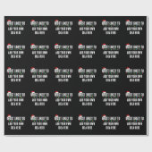 😂Creëer een grappige waarschijnlijk citaat kerst Cadeaupapier (Vlak)