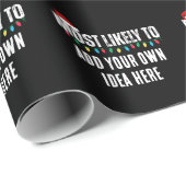 😂Creëer een grappige waarschijnlijk citaat kerst Cadeaupapier (Rol Hoek)