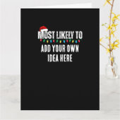 😂Creëer een grappige waarschijnlijk citaat kerst Kaart (Gele Bloem)