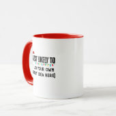 😂Creëer een grappige waarschijnlijk citaat kerst Mok (Voorkant links)