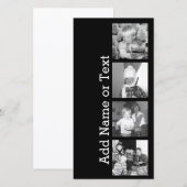 Creëer een Instagram Collage met 4 foto's - zwart (Voorkant / Achterkant)