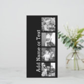 Creëer een Instagram Collage met 4 foto's - zwart (Staand voorkant)