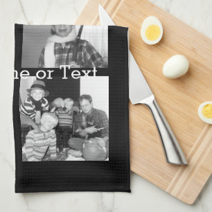 Creëer een Instagram Collage met 4 foto's - zwart Theedoek