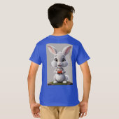 Creëer Een karakterontwerp van een klein, schattig T-shirt (Achterkant volledig)