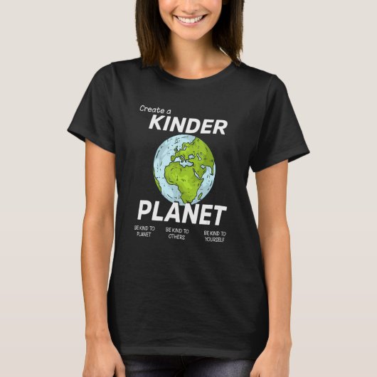 Creëer Een kinder-planet is een soort esthetische T-shirt (Voorkant)