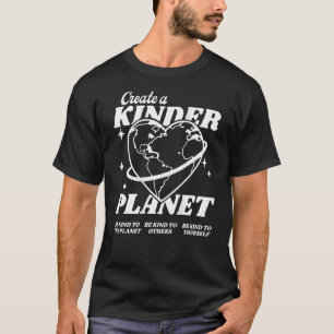 Creëer Een kinder-planet is een soort esthetische T-shirt