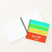 Creëer een kleurrijk gestreept Notitieboek voor ki (Binnen)