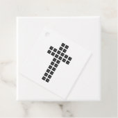 Creëer een kruispatroon met een Logo of Afbeelding Bedankjes Labels (In situ)