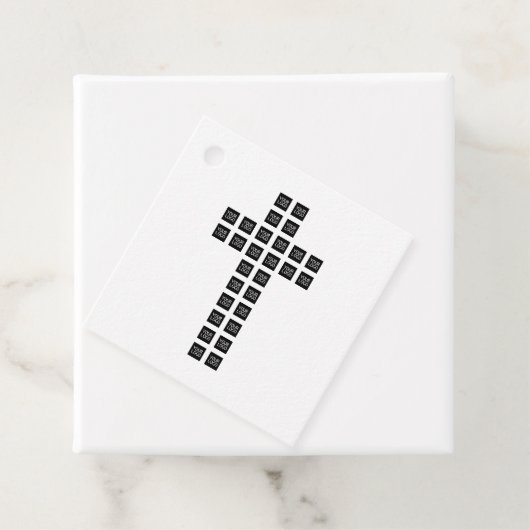 Creëer een kruispatroon met een Logo of Afbeelding Bedankjes Labels (In situ)