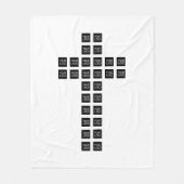 Creëer een kruispatroon met een Logo of Afbeelding Fleece Deken (Voorkant)