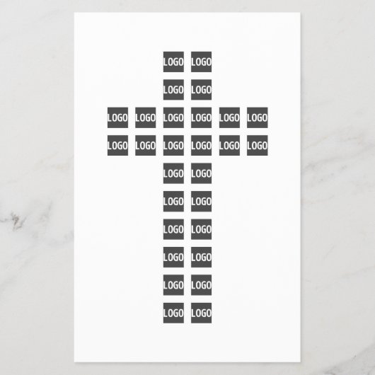 Creëer een kruispatroon met een Logo of Afbeelding Flyer (Voorkant)