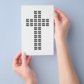 Creëer een kruispatroon met een Logo of Afbeelding Flyer (Hand)