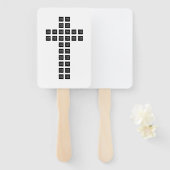 Creëer een kruispatroon met een Logo of Afbeelding Handwaaier (Voorkant en achterkant)