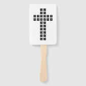 Creëer een kruispatroon met een Logo of Afbeelding Handwaaier (Voorkant)